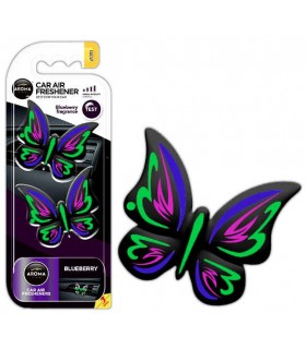 Osviežovač vzduchu AROMA CAR FANCY SHAPES BUTTERFLY Blueberry