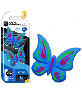 Osviežovač vzduchu AROMA CAR FANCY SHAPES BUTTERFLY New Car
