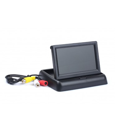 Asistenty parkovania TFT02 4,3” s kamerou HD-502-IR 4-senzorové, čierne