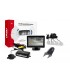 Asistenty parkovania TFT01 4,3" s kamerou HD-502-IR 4-senzorové, strieborné