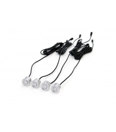 Asistenty parkovania TFT01 4,3" s kamerou HD-502-IR 4-senzorové, strieborné