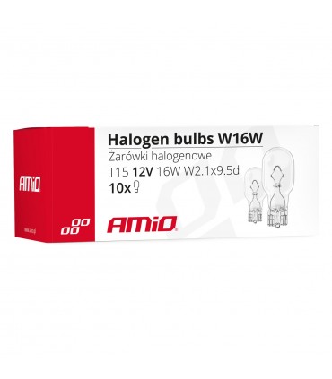 Halogénové žiarovky T10 W16W W2.1x9.5d 12V 10 ks