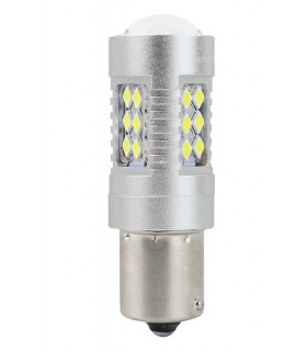 LED CANBUS auto žiarovka 24SMD 3030 1156 (P21W / BA15S) biela 12V / 24V, 1ks