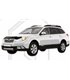 Deflektor prednej kapoty Subaru Outback Kombi  2009–2014 