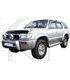 Deflektor prednej kapoty Toyota Hilux Surf  1997-2000 