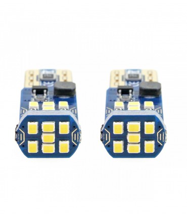 LED žiarovky CANBUS 21SMD UltraBright 2016 T10 W5W biela 12V/24V - 2ks