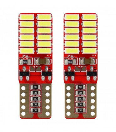 LED žiarovky CANBUS 21SMD UltraBright 2016 T10 W5W biela 12V/24V 2ks