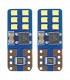 LED žiarovky CANBUS 12SMD UltraBright 2016 T10e (W5W) biela 12V / 24V, 2ks