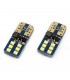 LED žiarovky CANBUS 12SMD UltraBright 2016 T10e (W5W) biela 12V / 24V, 2ks