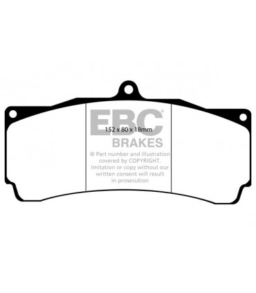 EBC Brakes BBK prestavbová sada pre Volkswagen Golf MK8 GTI 380mm Black 6 piest