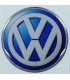 Samolepky živicové s logom Volkswagen na krytky diskov 59mm - 4ks