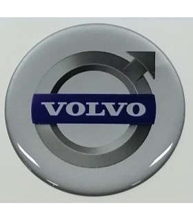 Samolepky živicové s logom Volvo na krytky diskov 59mm - 4ks