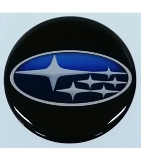 Samolepky živicové s logom Subaru na krytky diskov 55mm - 4ks