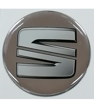 Samolepky živicové s logom Seat na krytky diskov 59mm - 4ks