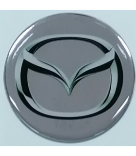 Samolepky živicové s logom Mazda na krytky diskov 59mm - 4ks
