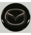 Samolepky živicové s logom Mazda na krytky diskov 55mm - 4ks