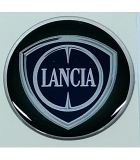 Samolepky živicové s logom Lancia na krytky diskov 59mm - 4ks