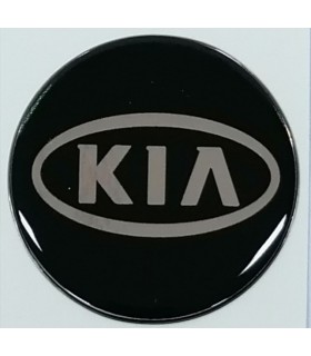 Samolepky živicové s logom KIA na krytky diskov 59mm - 4ks