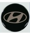 Samolepky živicové s logom Hyundai na krytky diskov 59mm - 4ks
