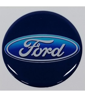 Samolepky živicové s logom Ford na krytky diskov 55mm - 4ks