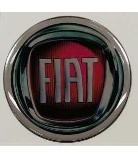 Samolepky živicové s logom Fiat na krytky diskov 59mm - 4ks