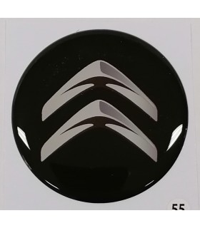 Samolepky živicové s logom Citroen na krytky diskov 55mm - 4ks