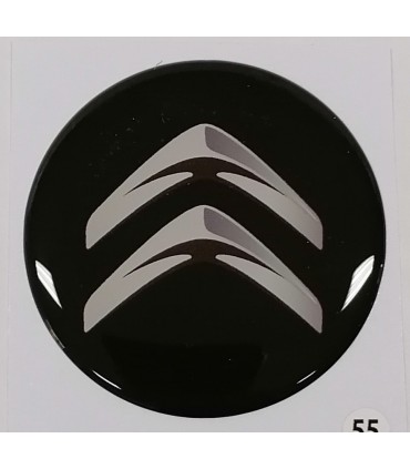 Samolepky živicové s logom Citroen na krytky diskov 55mm - 4ks