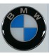Samolepky živicové s logom BMW na krytky diskov 55mm - 4ks