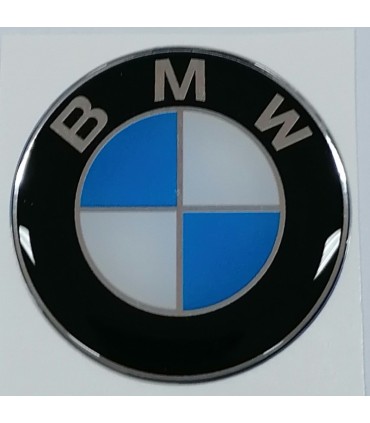 Samolepky živicové s logom BMW na krytky diskov 55mm - 4ks