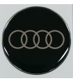 Samolepky živicové s logom Audi na krytky diskov 59mm - 4ks