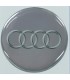 Samolepky živicové s logom Audi na krytky diskov 55mm - 4ks
