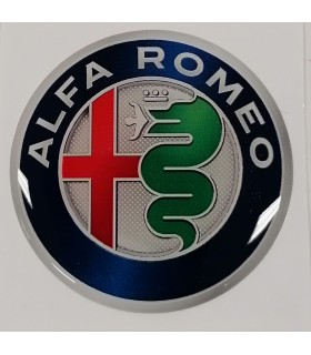 Samolepky živicové s logom Alfa Romeo na krytky diskov 59mm - 4ks